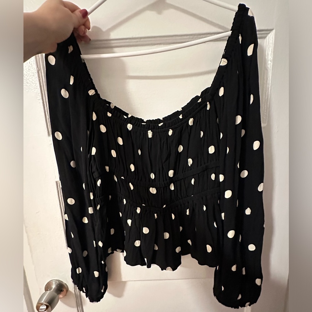 J Crew Polka Dot Top